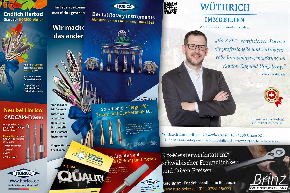 Print-Anzeigen + Werbeanzeigen der Werbeagentur für Potsdam