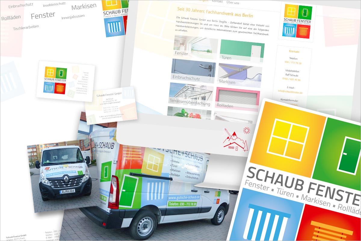 Corporate Design der Werbeagentur für Potsdam